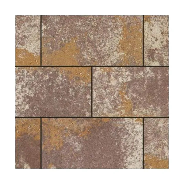 Semmelrock Appia Antica kombi 120x96x8 cm lávavörös